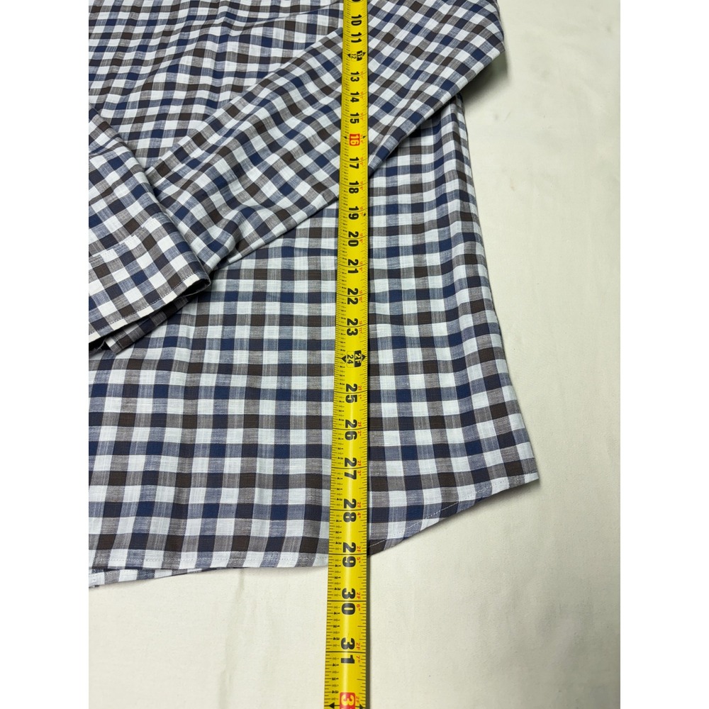 Rodd‎ & Gunn Sports Fit Gingham Check Cotton Shirt Men's Size L Woven Europe - Picture 8 of 10